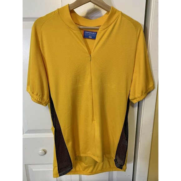 Performance Bike‎ Cycling Jersey Men’s Sz XL Yellow - Picture 1 of 8